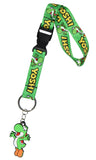 Super Mario Bros Yoshi Wrist Lanyard For Keys Keychain Wallet OSFM