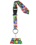 Super Mario Bros Wrist Strap Lanyard For Keys Keychain Wallet OSFM