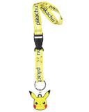 Pokemon Pikachu Wrist Lanyard For Keys Keychain Wallet OSFM