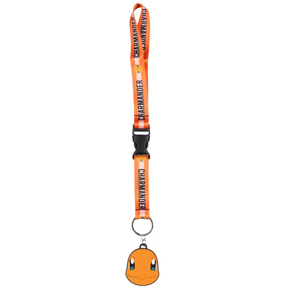 Pokemon Wrist Strap Lanyard for Keys Keychain Wallet OSFM with Charm