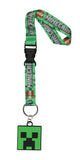 Minecraft Creeper Wrist Hand Lanyard For Keys Wallet