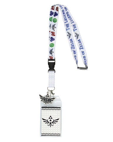 Legend of Zelda Master Sword Breakaway Lanyard with Triforce Charm & ID Holder