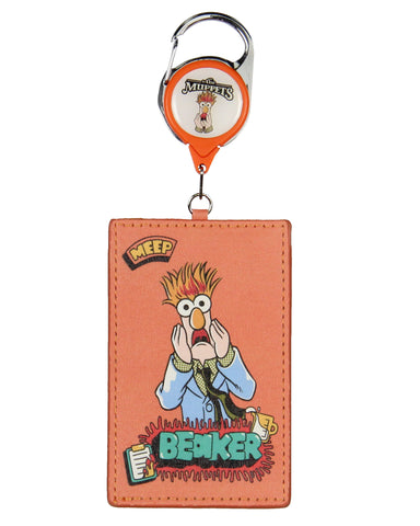 Disney The Muppets Beaker Character Design Retractable ID Badge Holder Keychain