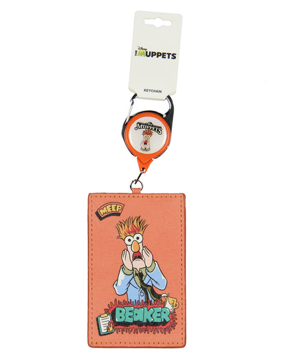 Disney The Muppets Beaker Character Design Retractable ID Badge Holder Keychain