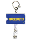 Blockbuster Torn Ticket Rubber Badge Reel and ID Holder Retractable Lanyard