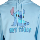 Disney Lilo & Stitch Hoodie Men's Not Today Stitch Pullover Sweatshirt (XL)