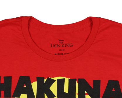 Disney Lion King Men's Hakuna Matata Silhouette Sunset Adult T-shirt