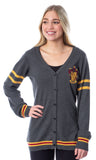 Harry Potter Womens Gryffindor House Open Front Cardigan Juniors Knit Sweater
