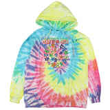 Grateful Dead Hoodie Men's Spiral Tie Dye Dancing Bears Sweatshirt