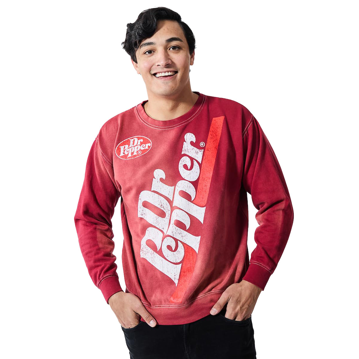 Dr. Pepper Sweatshirt Men's Long-Sleeve Pullover Sweater