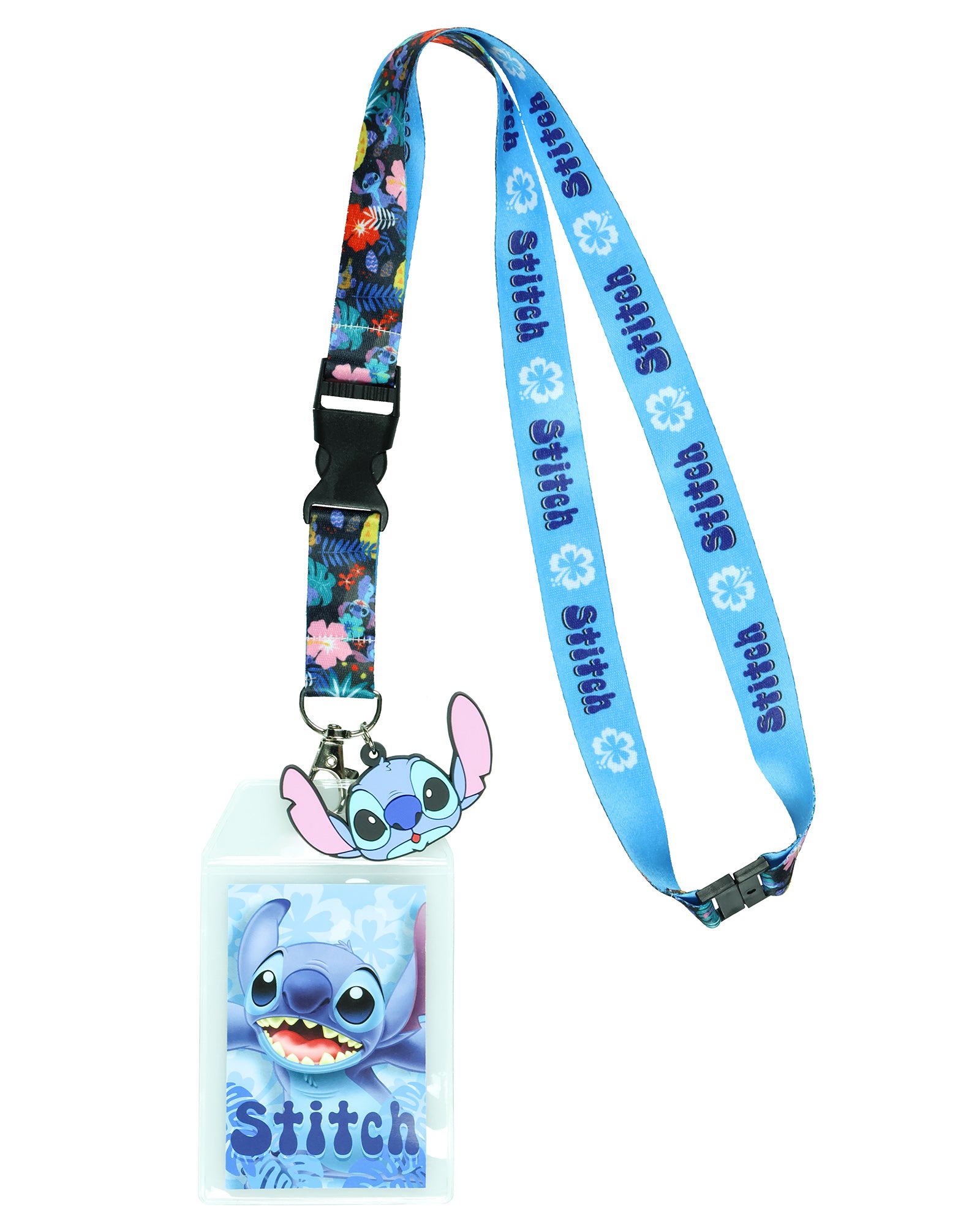 Disney Lilo and Stitch Tropical Breakaway Lanyard ID Badge Holder