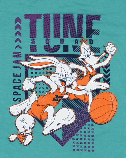 Looney Tunes Boy's Space Jam Tune Squad Bugs Bunny Tweety Bird Daffy T-Shirt