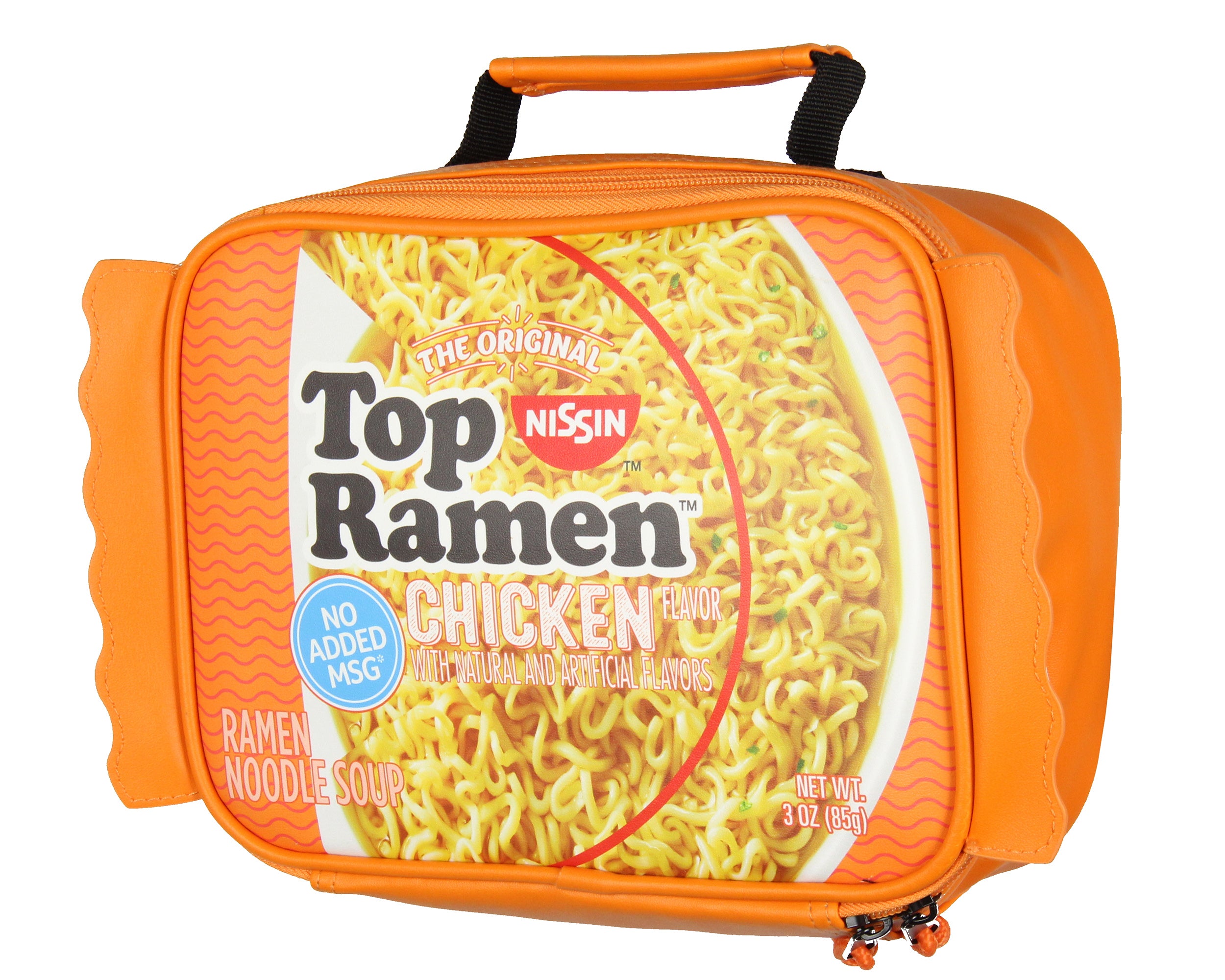 Nissin Top Ramen Lunch Box The Original Chicken Flavor Ramen Noodle Lunch Bag 10"