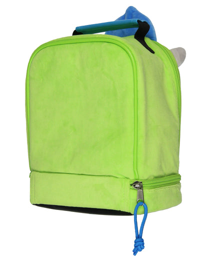 Disney Monsters Inc Lunch Box Mike Wazowski Fuzzy 3D Ears and Hat Lunch Bag 9"