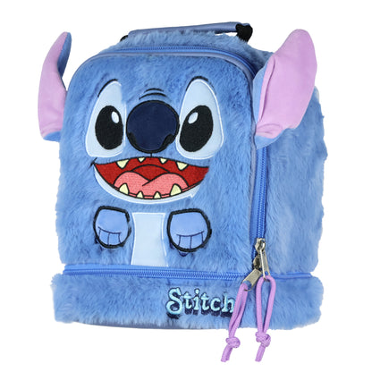 Disney Lilo & Stitch Furry Stitch 3D Dual Compartment Insulated Lunch Tote 10"