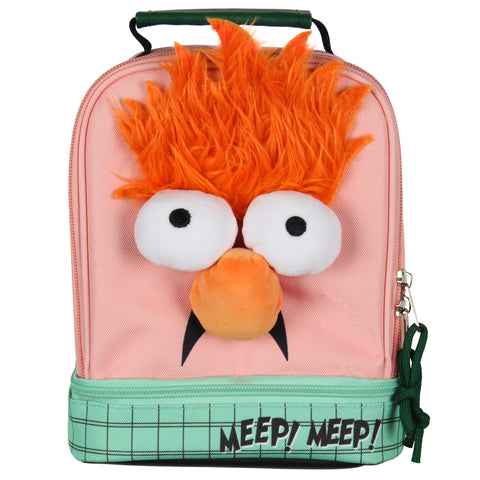 The Muppets Lunch Box Beaker 3D Plush Insulated Dual Compartment Lunch Box