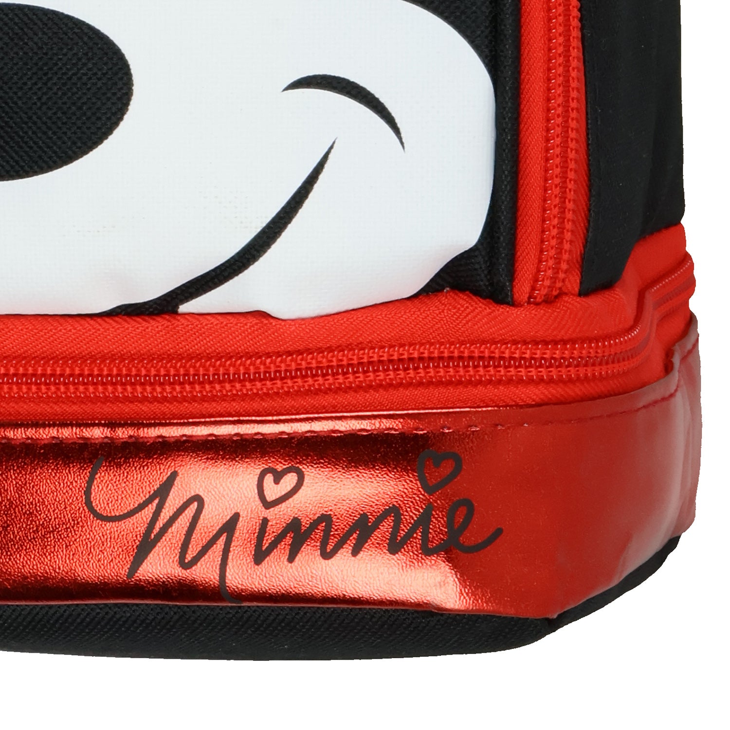 Minnie Mouse Lunch Box Minnie Metallic Design Dual Compartment Tote 10"