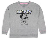 Disney Womens' Mickey Mouse Foil Long Sleeve Pajama Top Sleepwear Shirt