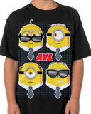 Minions T-Shirt Boy's Anti-Villain League Short Sleeve Graphic Tee