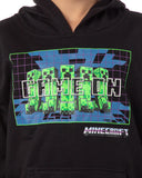 Minecraft Boys' Game On Creeper Mob Graphic Print Hoodie Sweatshirt