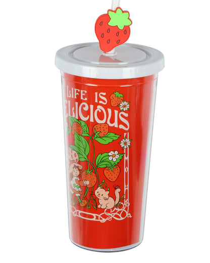 Strawberry Shortcake Life is Delicious Insulated Tumbler 20 oz Travel Cup