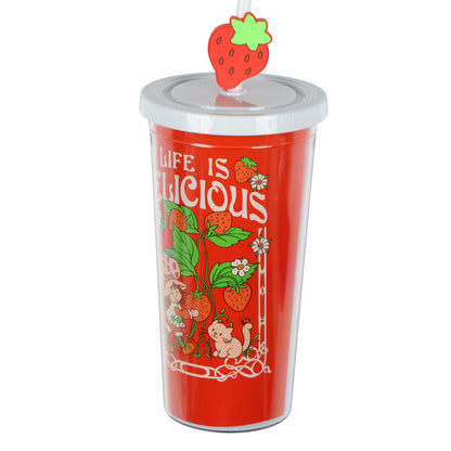 Strawberry Shortcake Life is Delicious Insulated Tumbler 20 oz Travel Cup