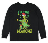 Dr. Seuss GRINCH Men's I'm The Mean One Adult Lounge Pajama Sleep Set