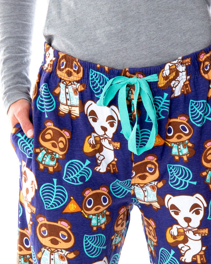 Animal Crossing New Horizons Women's Allover Character Pajama Pants