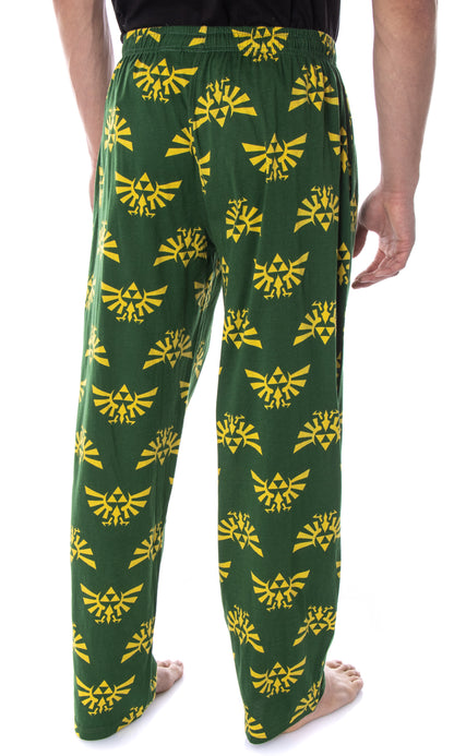 Nintendo Men's The Legend of Zelda Hyrule Crest Soft Touch Cotton Pajama Pants