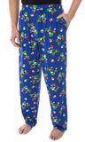 Nintendo Men's Mario and Yoshi Power Up Soft Touch Cotton Pajama Pants