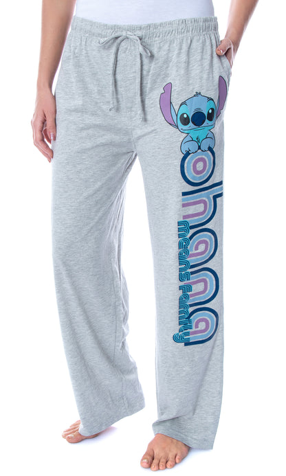 Disney Women's Lilo & Stitch Ohana Soft Touch Cotton Pajama Pants