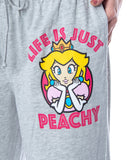 Nintendo Women's Super Mario Princess Peach Life is Peachy Comfy Pajama Pants