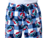 Disney Adult Lilo And Stitch Christmas Santa Hat Soft Fleece Pajama Pants