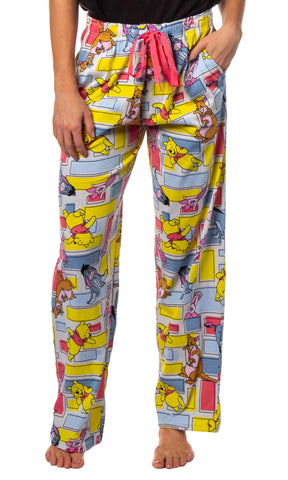 Disney Winnie The Pooh and Friends Tigger Eeyore Piglet Adult Pajama Pants