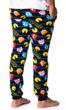 Pacman Men's Ghost Chase Allover Pattern Knit Jogger Pajama Pants