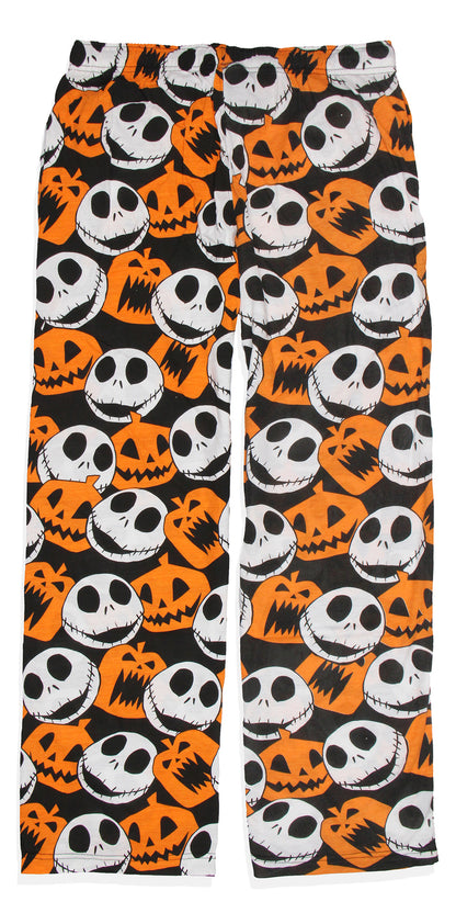 The Nightmare Before Christmas Adult Jack Skellington and Jack O Lantern Pajama Pants