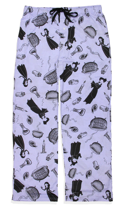 Hocus Pocus Adult Sanderson Sisters Candle Cauldron Lounge Pajama Pants
