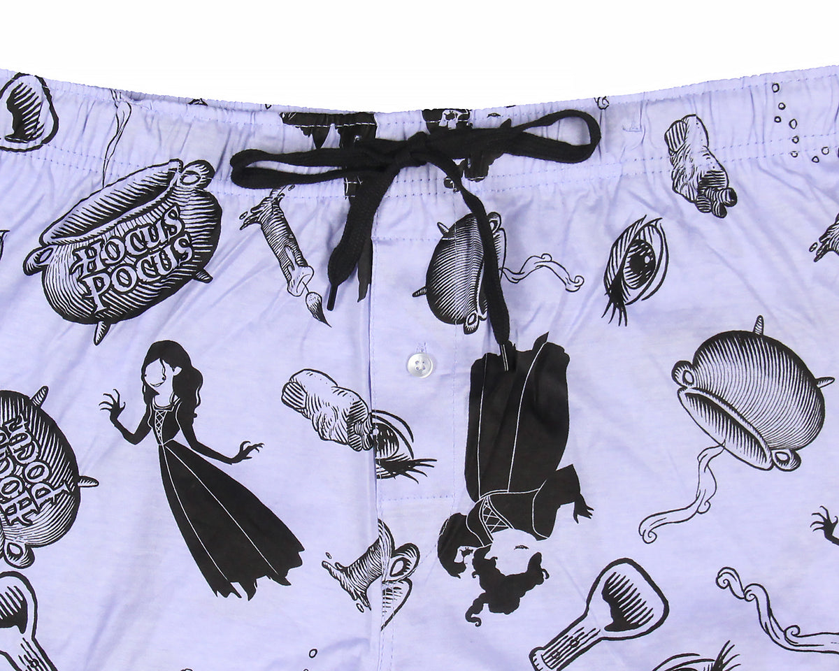 Hocus Pocus Adult Sanderson Sisters Candle Cauldron Lounge Pajama Pants