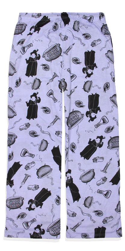 Hocus Pocus Adult Sanderson Sisters Candle Cauldron Lounge Pajama Pants