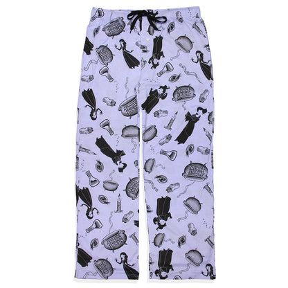 Hocus Pocus Adult Sanderson Sisters Candle Cauldron Lounge Pajama Pants