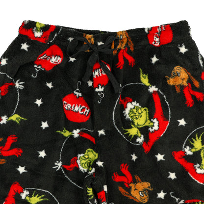 Dr. Seuss The Grinch Pajama Pants Men's Ornament Print Lounge Bottoms