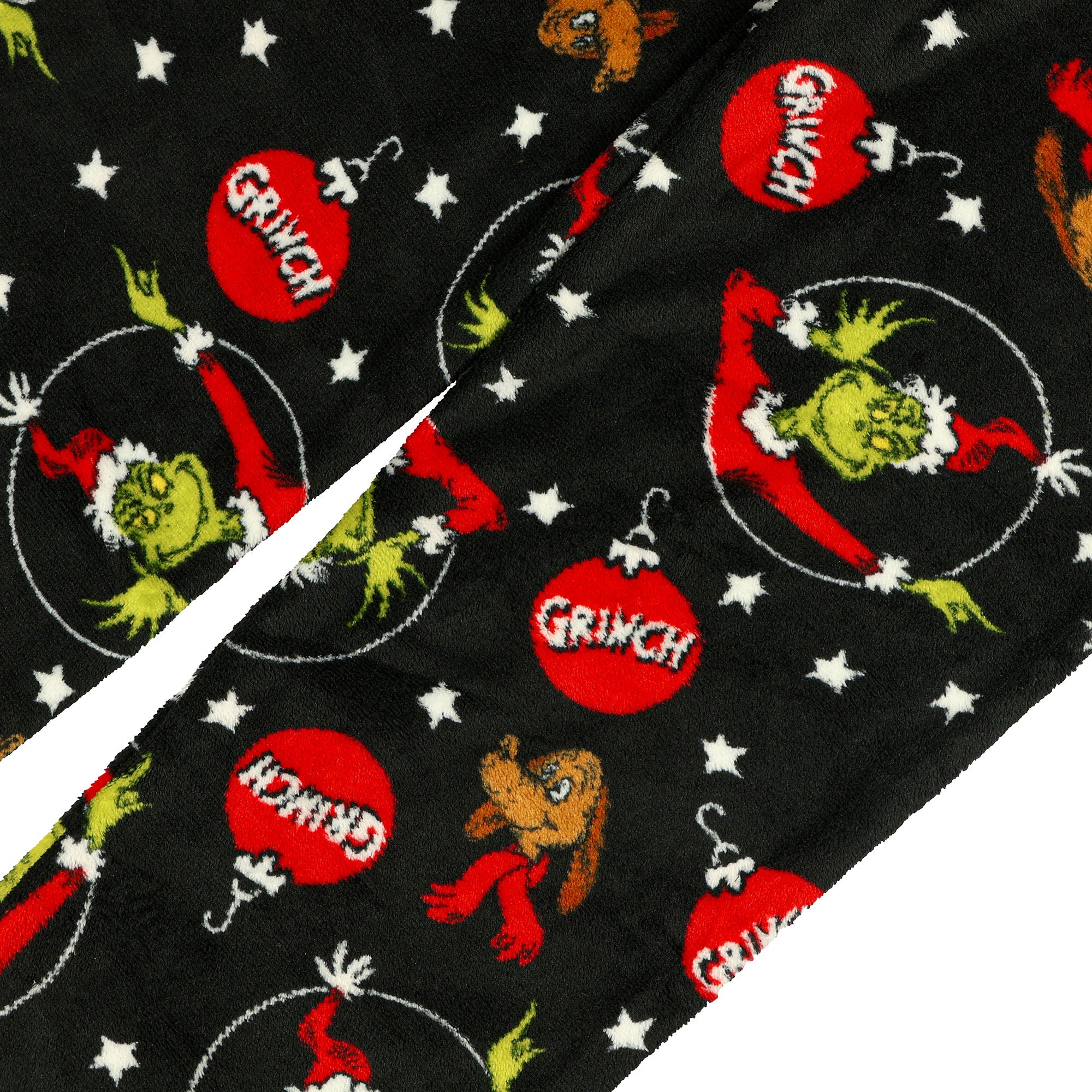 Dr. Seuss The Grinch Pajama Pants Men's Ornament Print Lounge Bottoms