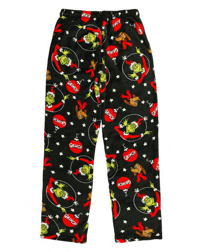 Dr. Seuss The Grinch Pajama Pants Men's Ornament Print Lounge Bottoms