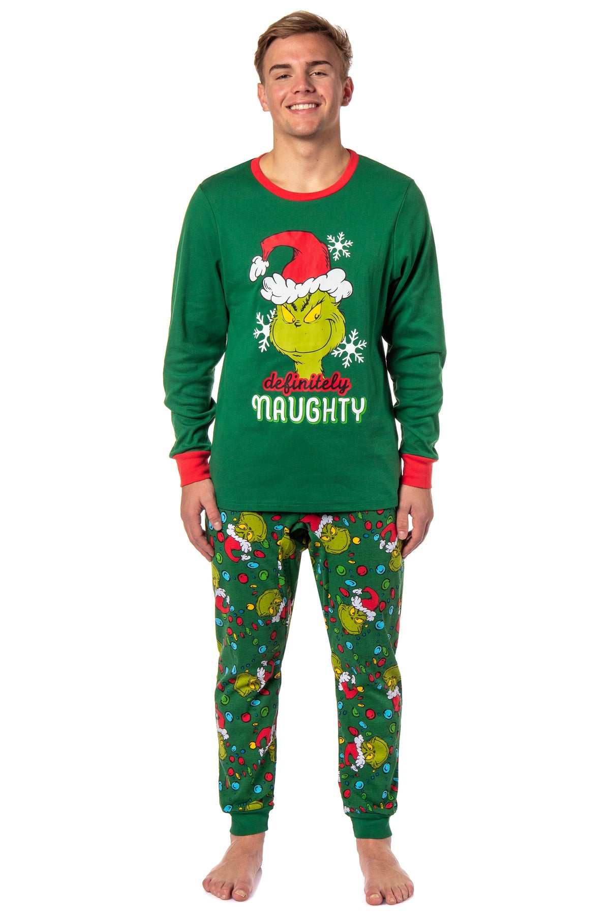Dr. Seuss How GRINCH Stole Christmas Lights Matching Family Pajama Set