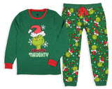 Dr. Seuss How the Grinch Stole Christmas Lights Matching Family Pajama Set