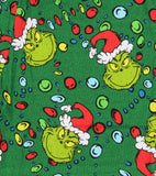 Dr. Seuss How GRINCH Stole Christmas Lights Matching Family Pajama Set