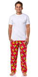 Dr. Seuss Men's GRINCH Santa Claus Super Minky Fleece Lounge Pajama Pants