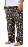 Sesame Street Men's Oscar The Grouch Bah Humbug Super Minky Pajama Pants