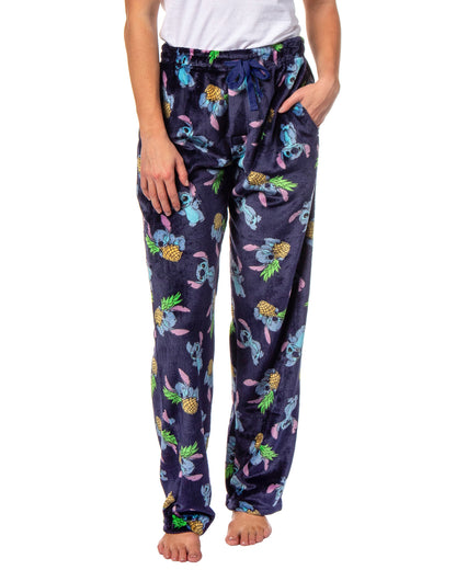 Disney Lilo & Stitch Pajama Pants Pineapple Adult Super Minky Lounge Pants
