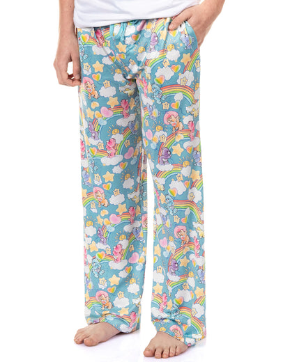 Care Bears Men's Retro 80's AOP Drawstring Elastic Waistband Pajama Pants (M)